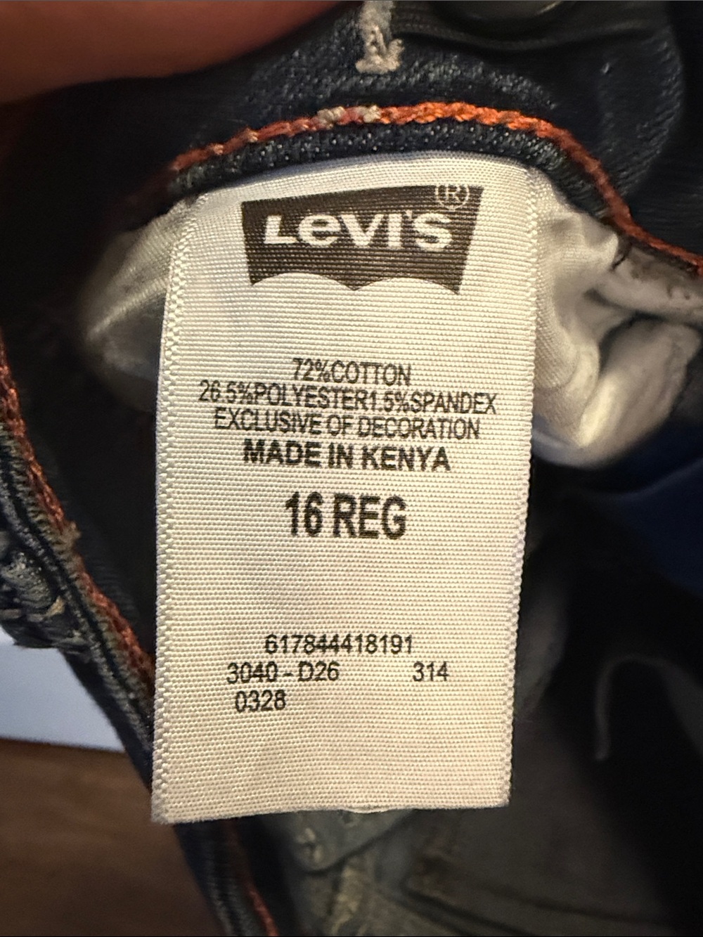 Levi's Low Rise Bootcut Jeans with Embroidered Back Pocket - Picture 3 of 6